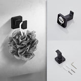 Matte Black Bathroom Hardware Set 4 Pieces,Towel Bar