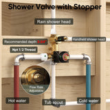 Tub Spout,Blak Bathtub Shower Faucet Set