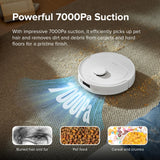 Robot Vacuum and Mop, Self-Drying, Auto Mop Washing, 7000Pa Suction, Self-Emptying & Refilling, 10mm Mop Lifting