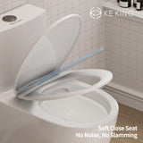 Toilet with Soft Close Toilet Seat, 12'' Rough-In Toilet