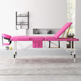 Massage Table, 3 Folding Professional Lash Bed Esthetician Bed, Height