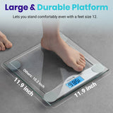 Weight Bathroom Scale, Large Blue