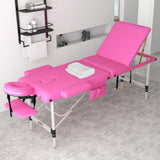 Massage Table, 3 Folding Professional Lash Bed Esthetician Bed, Height