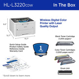 Wireless Compact Digital Color Printer with Laser Quality Output, Duplex