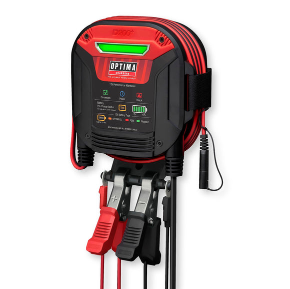 Battery Maintainer and Lithium Charger for 12 Volt Starting Batteries Including Lithium, AGM, Flooded and Powersports