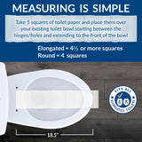 Toilet Seat with Easy Clean & Change Hinge