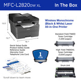 Brother MFC-L2820DW XL Wireless Compact Monochrome All-in-One Laser Printer