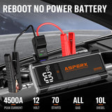 ASPERX AX4500 Jump Starter, 4500A Peak