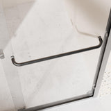 Shower Door, Adjustable Semi-Frameless Bypass Shower