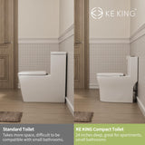 Toilet with Soft Close Toilet Seat, 12'' Rough-In Toilet