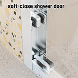 Shower Door, Bypass Shower Door, 1/4" (6mm) Thick SGCC Tempered Glass