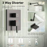 Tub Spout,Blak Bathtub Shower Faucet Set