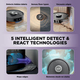 Robot Vacuum & Mop Combo, PowerDetect NeverTouch, Self-Emptying & Self-Refilling, 60-Day Debris Capacity, 30-Day Refill Tank