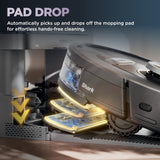 Robot Vacuum & Mop Combo, PowerDetect NeverTouch, Self-Emptying & Self-Refilling, 60-Day Debris Capacity, 30-Day Refill Tank