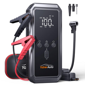 150PSI 3500A Car Battery Jump Starter (9.0 Gas/8.0L Diesel), with Large LCD Display, Lights