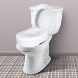 Toilet Seat Riser - Adds 5.5 Inch of Toilet Height - Raised Toilet Seat with 300 Pound