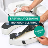 Toilet Seat Riser for Seniors - Adds 3 inches. Universal Fit - Firm Raised Toilet Seat