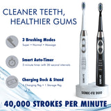 echargeable Electric Toothbrush Set for Adults and Kids - 3 Modes