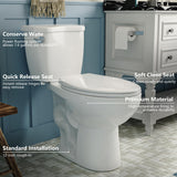 Toilet for Bathrooms Comfortable, Power Flush