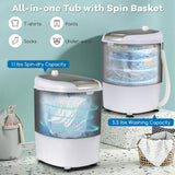 Portable Washing Machine, 5.5 lbs Washing Capacity, Compact Laundry