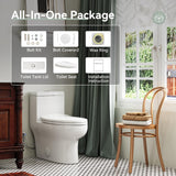 Toilet with Soft Close Seat, High-Efficiency Supply, Standard Bathroom