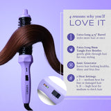 Long Round Thermal Brush 1.3 Inch | Curling Brush Iron with Ionic Ceramic