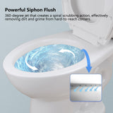 Toilet for Bathrooms Comfortable, Power Flush