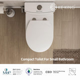 Toilet with Soft Close Toilet Seat, 12'' Rough-In Toilet