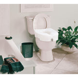 Raised Toilet Seat and Toilet Riser, 5 Inch Height Toilet