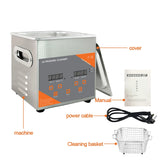 Ultrasonic Cleaner 2L 120W Heater Timer For Denture Toothbrush Pen Nib Nail Tools Jewelry