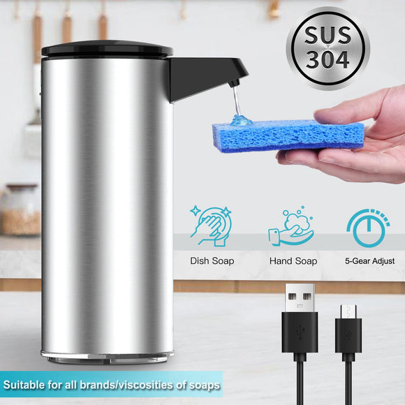 Automatic Soap Dispenser Stainless Steel Non-contact  Dispenser for Kitchen