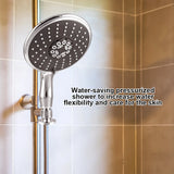 CANBOUN Adjustable 3 Modes Rainfall Shower ABS Water Saving Shower