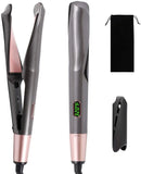 2 in 1 Pro Gold Titanium Flat Iron Twist Hair Curler & Straightener Irons