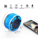 Waterproof Bluetooth Speaker Shower Radio Music Player Portable  Speakers With Colorful Light