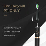 Fairywill P11 Sonic Whitening Electric Toothbrush Rechargeable USB Chargerh