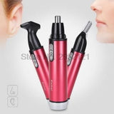 by dhl or ems 100pcs Kemei 3 in 1 Battery Nose and Ear Hair Trimmer