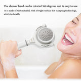 Bath Showerhead 360° Rotating Bathroom Pressurized Water Saving Nozzle