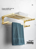 Gold All Copper Bathroom Hardware Set,Towel Rack,Paper Towel Rack,Bath