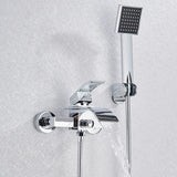 Gold Bathtub Faucet Waterfall Shower Faucet Wall Mounted Hot Cold Water