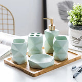 Soap Dispenser Toothbrush Holder Cup Soap Dish Tray Kitchen Liquid Dishes