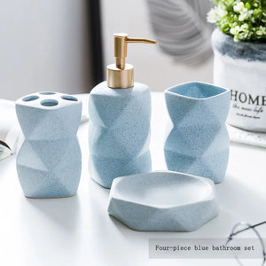 Soap Dispenser Toothbrush Holder Cup Soap Dish Tray Kitchen Liquid Dishes