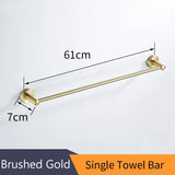 Bathroom Accessories Bath Hardware Set Golden Color Swan Toilet Paper Holder Towel Rack