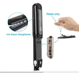 Steam Function Flat Iron Tourmaline Ceramic Vapor Professional Hair Straightener