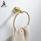 Bathroom Accessories Bath Hardware Set Golden Color Swan Toilet Paper Holder Towel Rack