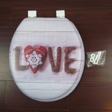 toilet lid  L0VE pattern soft toilet seat warm  high quality toilet seat