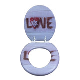 toilet lid  L0VE pattern soft toilet seat warm  high quality toilet seat