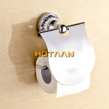 Stainless Steel Bathroom Towel Rack and Toilet Roll Accessories Set