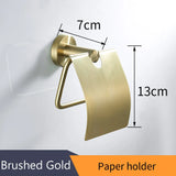 Bathroom Accessories Bath Hardware Set Golden Color Swan Toilet Paper Holder Towel Rack