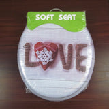 toilet lid  L0VE pattern soft toilet seat warm  high quality toilet seat