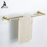 Bathroom Accessories Bath Hardware Set Golden Color Swan Toilet Paper Holder Towel Rack